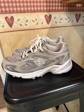 New Balance Gray and White 725 Sneakers